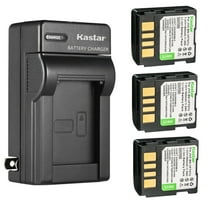 Kastar 3-Pack BN-VF707U Battery and AC Wall Charger Replacement for JVC GR-D366US GR-D368 GR-D368EF GR-D368US GR-D370 GR-D370AA GR-D370AC GR-D370AH GR-D370E GR-D370EK GR-D370EX GR-D370EY GR-D370EZ