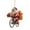 A, variant on Santa Claus Ornaments for Christmas Tree,Biker Santa Claus Christmas Ornaments Decorations Christmas Bike Santa Claus Decoration, Christmas Tree Hanging with Rope Creative Gifts for Xmas Tree Family