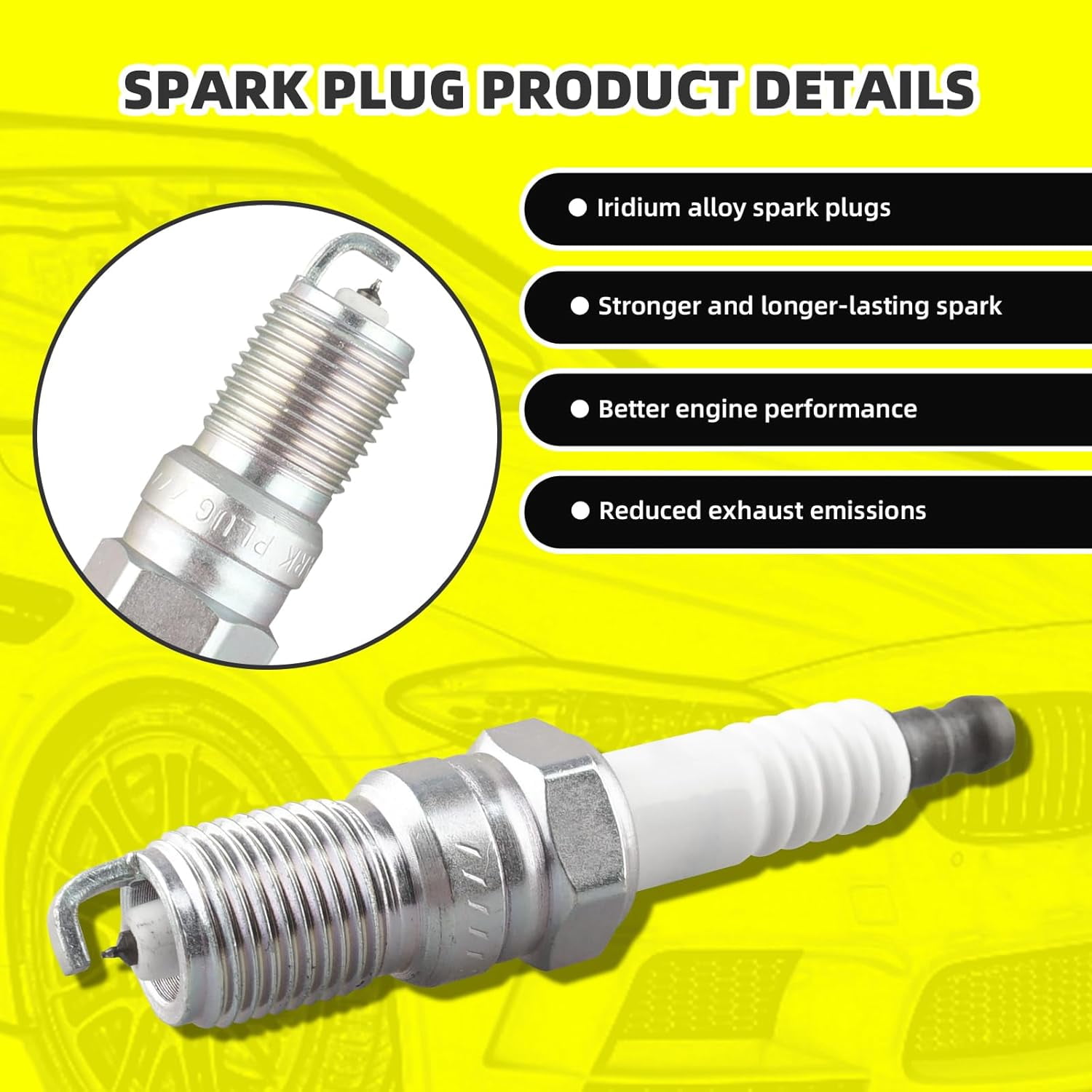 MOAUTO Set of 8 Ignition Coils Pack DG508 FD503 DG472& 8 PCS Iridium Spark Plugs Compatible with Ford Mercury Lincoln 04-08 F150 F250 F-350 Mustang Crown Victoria Expedition - 4.6L 5.4L V8