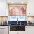 thumbnail image 6 of Coolnuti Pink Gold Marble Valances for Windows 24 Inch Small Window Blackout Valance Curtains Rod Pocket Window Curtains Treatment for Kitchen Bathroom Cafe, 1 Panel Home Decor, 6 of 7