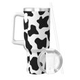 thumbnail image 2 of Uemuo Milk Cow Print 40oz Ice Bully With Handle And Straw Stainless Steel Vacuum Insulated Cup And 2 In 1 Straw Lid Insulated Travel Tumbler, 2 of 8