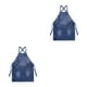 thumbnail image 4 of Delantal de cocina multiusos Matsuzay unisex de tela duradero y elegante Azul 2Conjunto, 4 of 6