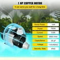 VEVOR Swimming Pool Water Pump 1HP 0.75 Kw Water Circulation Spa Pump Above Ground Pool