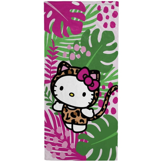 Toalla de playa Jay Franco Hello Kitty Tropical 100% algodón