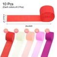 thumbnail image 2 of Uxcell Crepe Paper Streamers 10 Rolls 820ft for Decor, Multicolored(1.8 in x 82 ft/Roll), 2 of 5