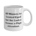 thumbnail image 2 of Gag Flight attendant Gifts, All Women Are Created Equal but the, Birthday 15oz Mug For Flight attendant from Colleagues, 2 of 6