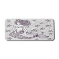 thumbnail image 1 of Mermaid Computer Mouse Pad, Fictional Woman in Waves Shell Flower Nymph Mythological Art Print, Rectangle Non-Slip Rubber Mousepad X-Large, 35" x 15" Gaming Size, Grey, by Ambesonne, 1 of 2