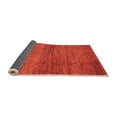 thumbnail image 2 of Ahgly Company Indoor Square Abstract Orange Modern Area Rugs, 7' Square, 2 of 4