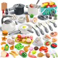 thumbnail image 1 of Kitchen Playset Funpynani, 130 unidades, con ollas, sartenes y utensilios, color blanco, 1 of 7