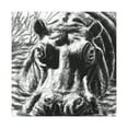 thumbnail image 4 of Hippo in the Wild - Canvas, 4 of 25