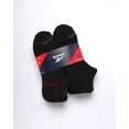 thumbnail image 2 of Calcetines Reebok para hombre, corte bajo, invisibles, negros, paquete de 8, 2 of 7