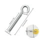 thumbnail image 2 of 10 piezas M6 Gancho de anillo de tornillo con 10 tuercas Gancho de alta dureza Gancho de tornillo de acero inoxidable 304 para uso en exteriores e interiores, 2 of 5