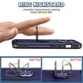 thumbnail image 3 of Nalacover For iPhone 13 Pro Max Slim Case,Luxury Hybrid Hard PC and TPU Rugged Bumper 3-In-1 Rotatable Magnetic Ring Kickstand Four Corner Guard Shockproof Anti-Scratch Back Phone Cover.Blue, 3 of 9