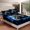 Black White Darkblue, variant on Erosebridal Dirt Bike Fitted Sheet Set Twin,Extreme Sports Bedding Twin Size,Grid Room Decorative,Breathable,2-Piece(No Top Sheet)