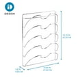 thumbnail image 2 of iDesign Classico Kitchen Cabinet Storage Rack for Pot, Pan Lids - Chrome, 2 of 6