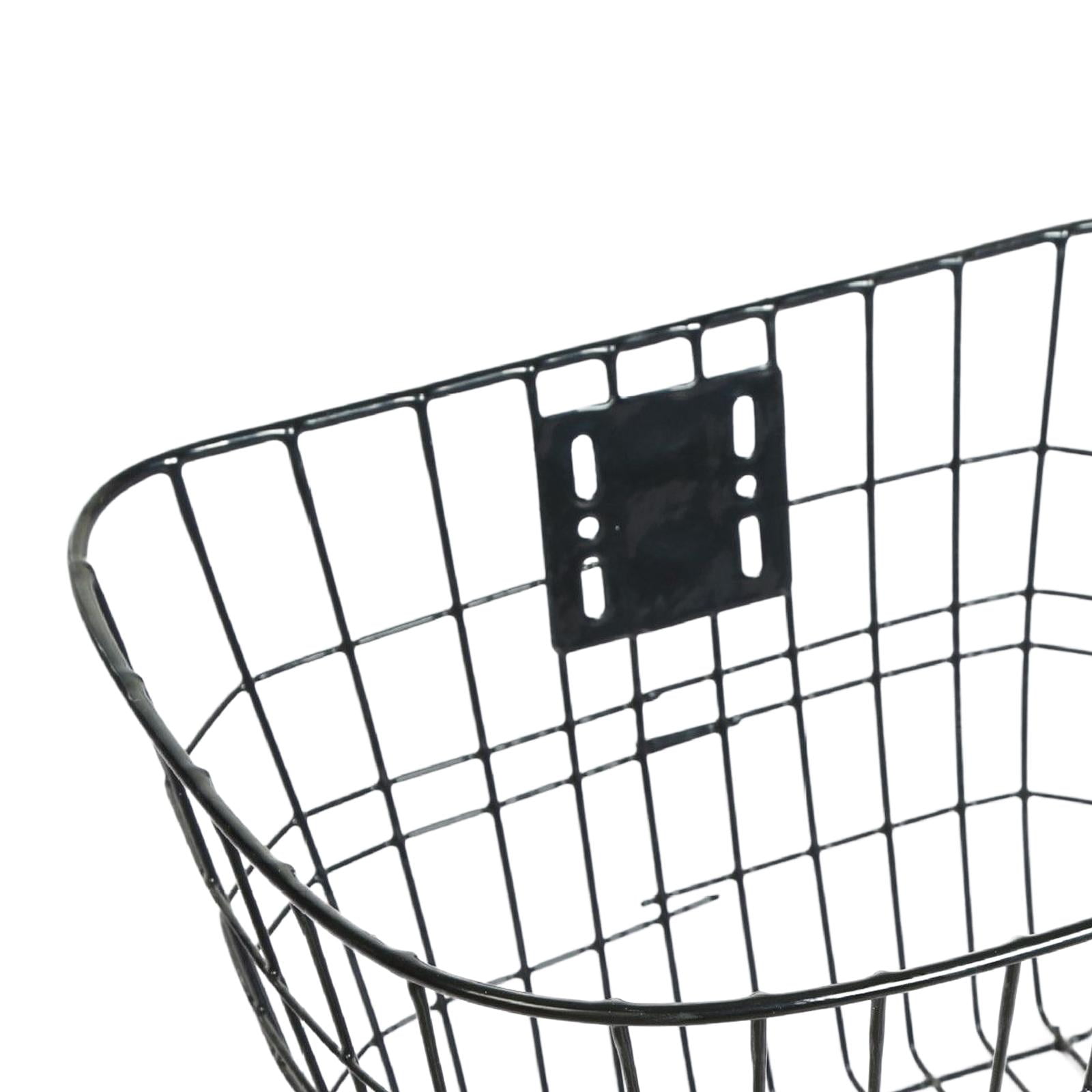 DimyFew Basket Bike Front Basket Metal Organizer Handlebar Bag Waterproof Cargo Rack for Black