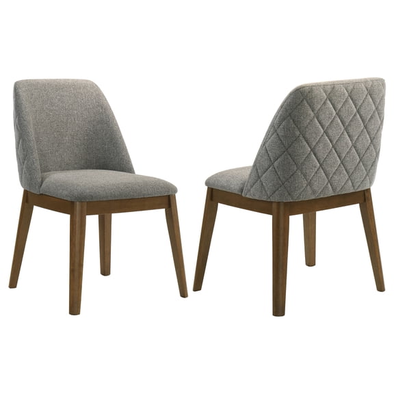 Franklin Upholstered Dining Side Chair Gray (Set of 2)