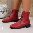 thumbnail image 2 of Shadoumai British Womens Autumn Winter Mid-Calf Boots with Heel Soft Leather Comfortable Footwear, 2 of 9