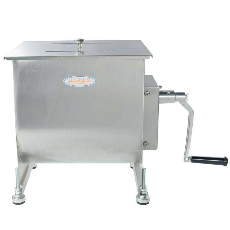 Hakka 15 Liter/30lb Capacity Tilt Tank Manual Meat Mixers , Sausage Mixer  Machine