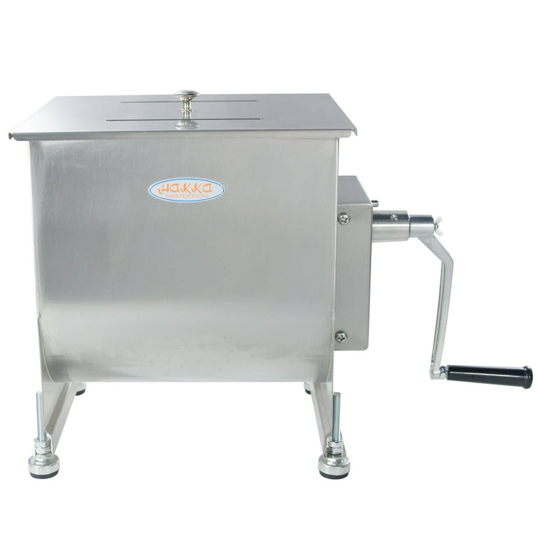 Hakka? 40-Pound capacity Tank Stainless Steel Manual Meat Mixer (Mixing  Maximum 30-Pound for Meat)