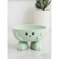 thumbnail image 4 of WNFJR Cute Soap Dish Bar Soap Holder Creative Soap Tray Self Draining Soap Saver Box Decorative Plastic Sponge Scrubber for Shower Bathroom Kitchen Sink(Green), 4 of 5