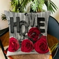 European Classic Throw Pillow Valentines Day Decor Cover Rose Throw