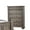 Gray, variant on Bowery Hill 6-Drawer Traditional Solid Wood Chest in Gray/Antique Brass