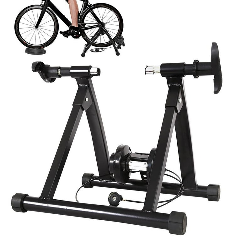 XIANERS Bike Stand for Indoor Riding Ultra Silent Magnetic Flywheel Bike to Stationary Bike Converter Cycling Trainer Stand Bicycle Accessories Turn