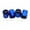 Blue, variant on Hex With Type R Logo Emblem Car Wheels Tire Air Valve Caps Stem Dust Cover Sport