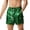 Green, variant on Zylarhe Mens Shorts Athletic Men Casual Metallic Shiny Short Pants With Pockets Blue M