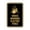 Black Gold, variant on Signs ByLITA Portrait Round Shock Warning Electric Fence Sign (Black /Gold) - Small