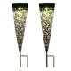 thumbnail image 1 of Paquete de 2 luces solares para caminos de jardín al aire libre, estacas decorativas impermeables para pasarelas, patios y césped, 1 of 5