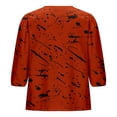 thumbnail image 3 of Camisetas de Manga Corta para las Mujeres Lanterna Manga Corbata Plisado Cuello Redondo, Casual Recortado Camiseta Top para Gimnasio Y Diario, 3 of 5