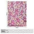 thumbnail image 4 of COMIO Super Soft Pink Throw Blanket Air Conditioner Blanket Monkey Warm Cozy Flannel Blanket Home Decor for Couch Bed Sofa, 4 of 6