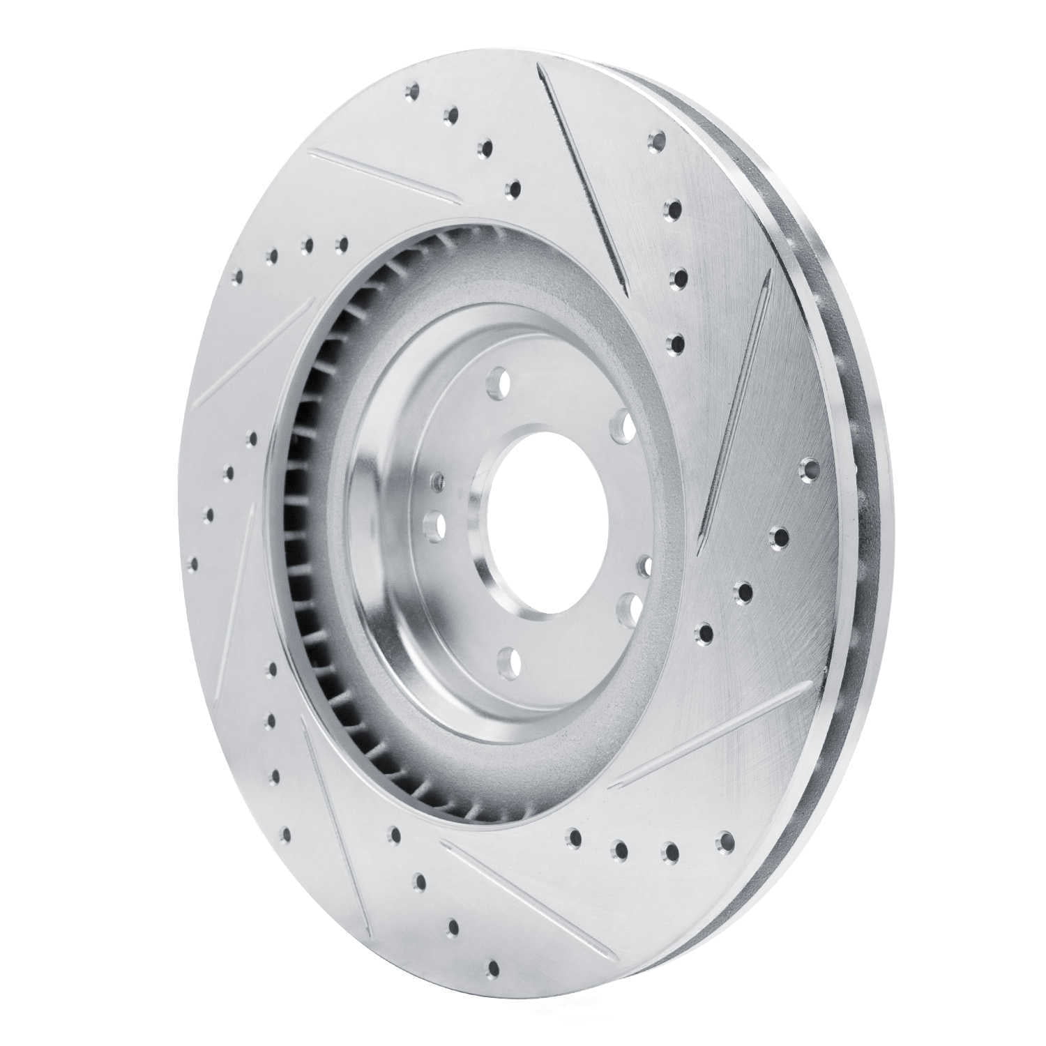 Dynamic Friction Company 631-03061L DFC Brake Rotor - Drilled And Slotted - Silver