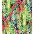 thumbnail image 3 of Ambesonne Exotic Duvet Cover Set, Tropical Layout of Leaves, 2-Calking, Coral Green Pale Green, 3 of 3