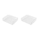 thumbnail image 1 of Matsuzay Caja de almacenamiento apilable para el hogar, hebilla ajustable, organizador desordenado blanco seguro y práctico, transparente y transversaltransparen 2Conjunto, 1 of 6