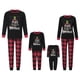 thumbnail image 2 of Conjunto de pijamas familiares a juego para Navidad 2025, camiseta de manga larga con estampado de letras y pantalones a cuadros, ropa de dormir para estar en casa, 2 of 3