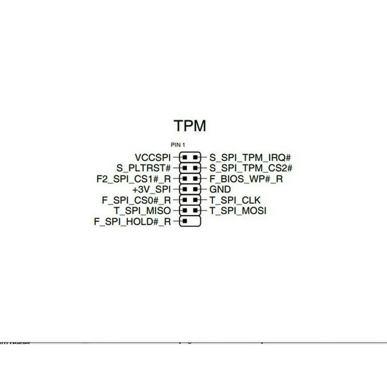 TPM 2.0 SPI Card Module 14-1 Pin Safety Block For ASUS