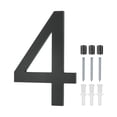 thumbnail image 1 of Uxcell Números de Casa Flotantes de Acrílico de 8 Pulgadas, Número de Casa Moderno 4 con Kit de Clavos para Exterior [Negro], 1 of 7