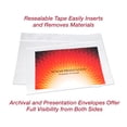 thumbnail image 2 of EnvyPak Clear Presentation Envelope Holds Large Format Documents - Resealable Tape - Holds 13.5" X 21" Insert - Pack of 25, 2 of 7