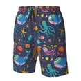 thumbnail image 4 of Pofeuu Marine Inhabitants Prin Men's Swim Trunks Quick Dry Bathing Suit Swimming Board Shorts Mesh Lining Beach Swimwear-X-Large, 4 of 6