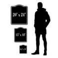 thumbnail image 3 of Stop for Viruses BLACK Aluminum Composite Sign, 20"x24", 3 of 10