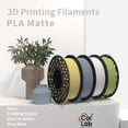 thumbnail image 2 of PLA Matte Filament Combo - Smooth & Subtle Finish for 3D Printing,Matcha Green&Hazy Blue, 2 of 8