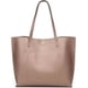 thumbnail image 3 of Bolso de hombro tipo tote de piel sintética suave para mujer, bolso de mano con borlas de gran capacidad, 3 of 6