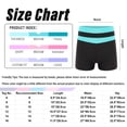 thumbnail image 6 of YiZYiF Kids Girls Low Waist Contrast Color Sports Shorts Stretchy Shorts for Dance Running Jogging Light Blue-A 6, 6 of 6