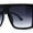 Black / Smoke, variant on Womens Chic Shield Butterfly Oversize Diva Sunglasses Black Smoke
