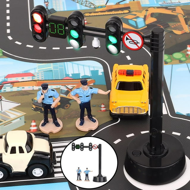 Juguete de eléctrico, juguete de lámpara de señal de tráfico, s de simulación, juguete de lámpara de señal de tráfico, juguete educativo para Luz de vehículos de motor Yotijar juguetes de semáforos