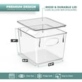 thumbnail image 2 of Sorbus Cleaning Supplies Clear Storage Containers with Lids for Organizing Under the Sink Bathroom Essentials Bins , Medium- 8Pk, 2 of 6