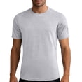 thumbnail image 3 of SROBPTY Mens T-Shirts Solid Short Sleeve Crew Neck Relaxed Running Training Summer Tops for Sports, 3 of 4